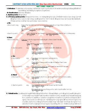 Chuyên đề tự học môn Tiếng Anh - Bài 2 Verbs - động từ